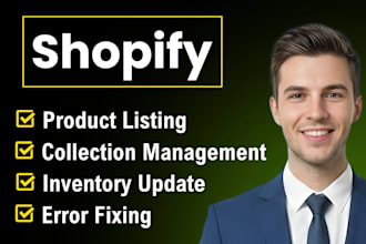 do shopify product listing and collection management