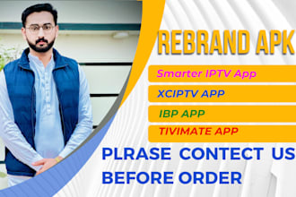 modify iptv app smarter, xciptv, ibo without source code