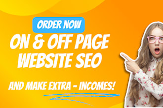 on page and off page seo high da backlinks on website super fast