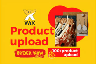 upload or import  products to your shopify, wix store