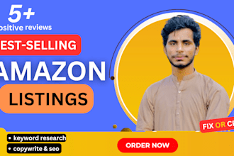 be write your amazon product listing and optimized content