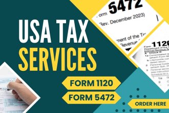 file and fax US tax forms 5472 and 1120 for non resident US llc