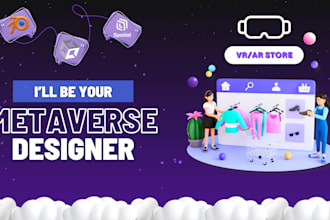 design immersive 3d VR spaces for metaverse platforms spatial, decentraland