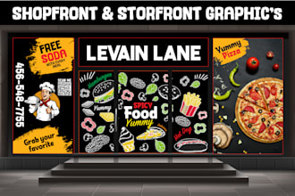 do custom storefront, shopfront, cafe front, and window decal designs