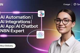 be your ai automation, ai integrations, ai app, ai chatbot, n8n expert