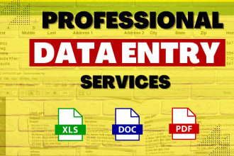 do data entry work in to your website or google docs