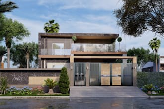 design 3d interior , exterior and rendering, via sketchup and 3ds max