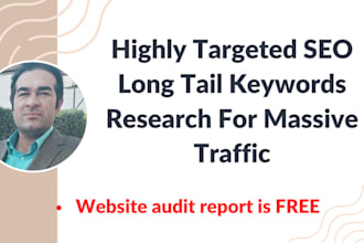 do long tail SEO keyword research and competitor analysis for massive traffic