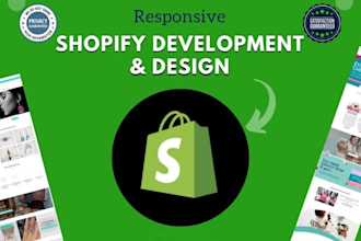 build shopify store or dropshipping ecommerce store