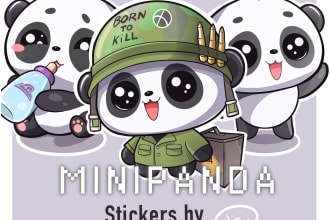 design your cute emote sticker in a chibi anime style