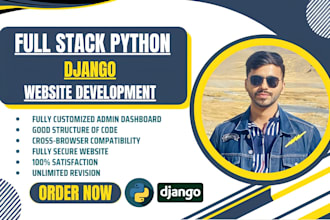 be your full stack python django developer