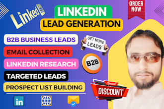 provide email, b2b,linkedin leads and prospect list for you