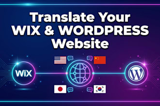 wix, wordpress website translation into multilingual using polylang wpml