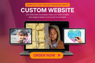 create nonprofit charity fund raising website with donation system