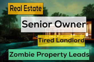 provide senior owners, tired landlords, zombie property leads with skip tracing