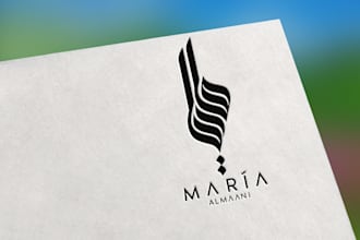 design modern arabic logo and arabic calligraphy