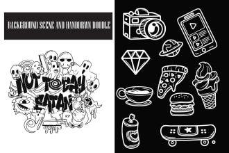craft hand drawn cute doodle illustration and vector art