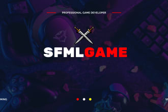 create a 2d game, projects using sfml cpp graphic library