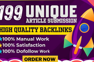 do seo article submission or content publish  contextual backlink