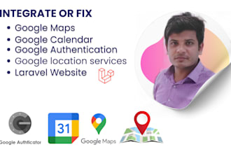 integrate google api, maps, calendar in php laravel websites
