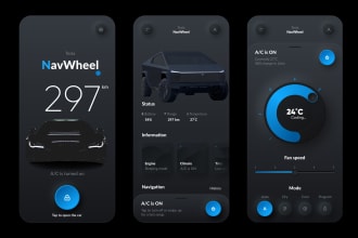 do mobile app and wireframe design in figma