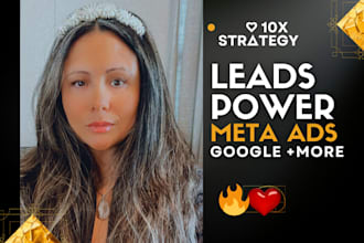 be your facebook ads manager and instagram lead generation