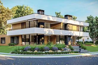 design exterior of your office,house or stadium or anything