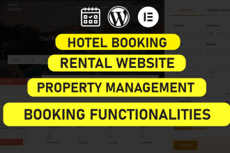 build hotel booking and rental travel tour wordpress website