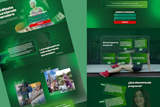 design your landing page or your ecommerce