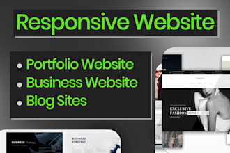 create responsive personal websites,portfolio, business sites