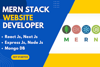 be mern stack website developer using reactjs nodejs