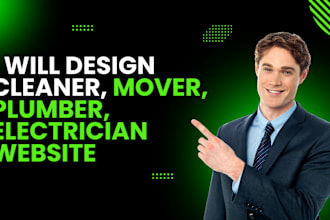 design cleaner, mover, plumber, electrician website