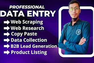 data entry, web scraping, data collection, mining and pdf conversion