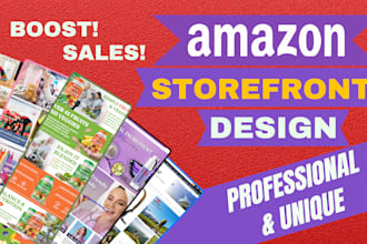 do professional amazon storefront design, amazon ebc design or amazon storefront