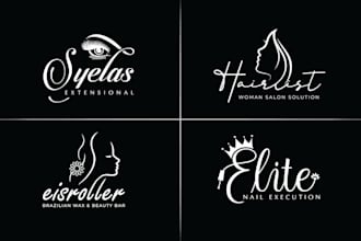 do cosmetic, beauty, feminine, fashion, hair salon, spa logo