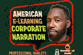 voice corporate narration e learning training tutorials