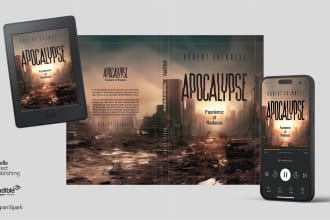 do photographic style ebook, paperback and audio book cover design
