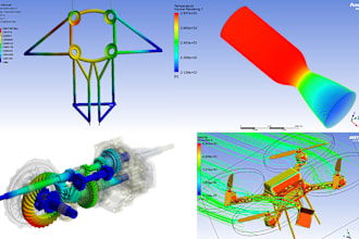 do cfd and fea engineering analysis in ansys fluent, solidworks, abaqus