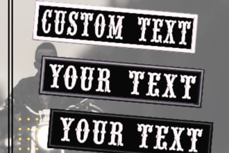 make custom embriodery patches