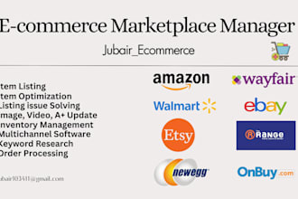 do your ecommerce marketplace management item listing and optimization