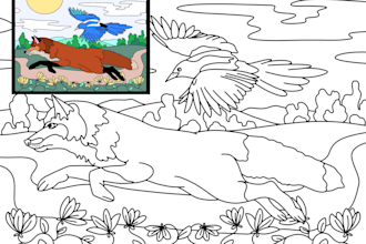 create amazing colouring book pages