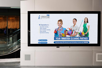 design attractive signage and tv advertisement