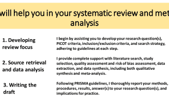 help you in your systematic review and meta analysis