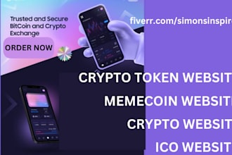 create crypto website, memecoin website, crypto website, ico website