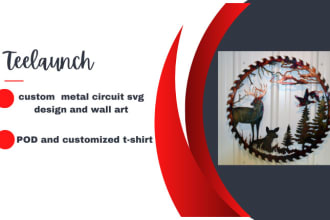 design a unique custom metal wall art sign, metal svg