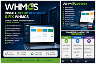 install setup configure and fix whmcs