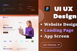 figma website design, website ui ux, landing page design, figma landing page