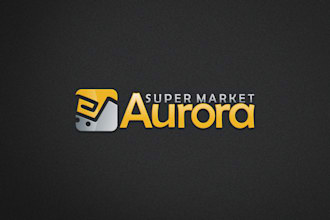 modern supermarket logo , online store design ecommerce site