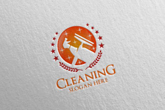 make attractive logo about pressure washing cleaning service power washing