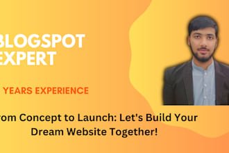 create and design blogspot website on blogger